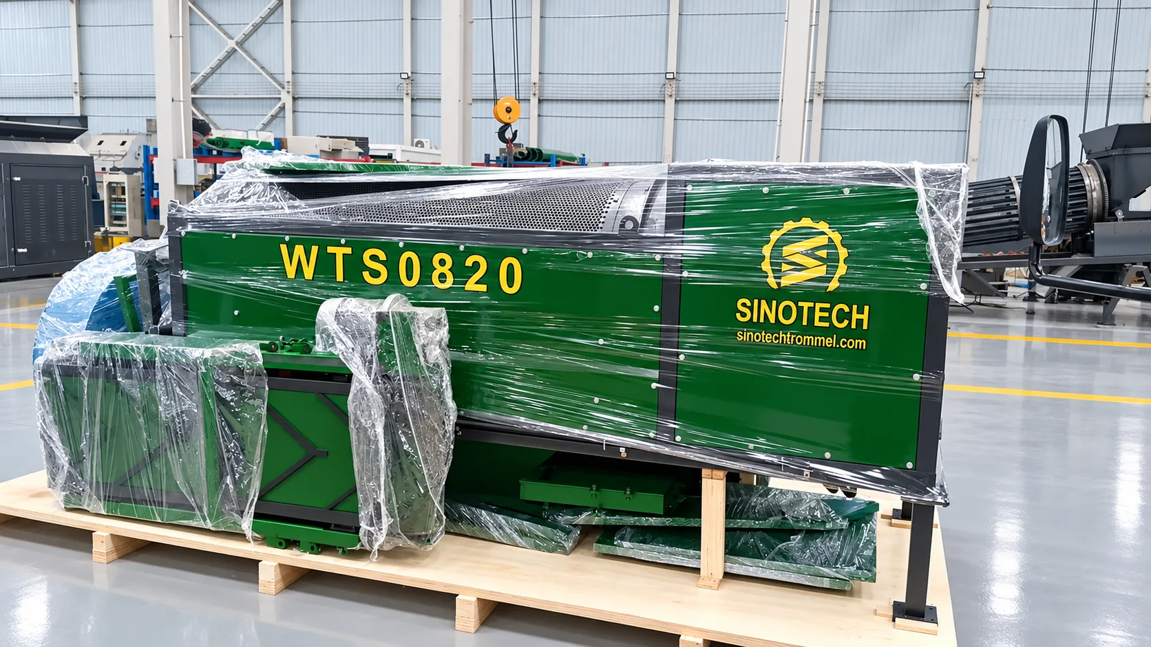 Pinda's erin, schelpen eruit: op maat gemaakt WTS0820 mobiel trommelscherm me...