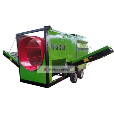 Industriële mobiele composttrommelzeef